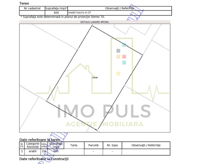 Timis Teren in Dumbravita. 600 mp. Utilitati la limita de proprietate